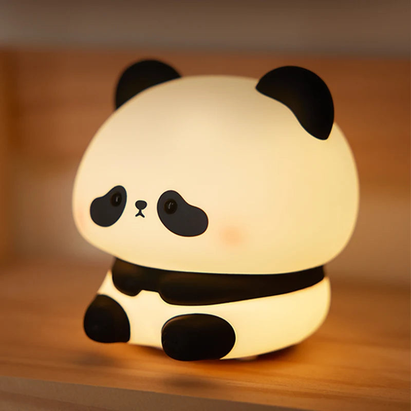 Cute Panda Night Light – Soft, Rechargeable & Timed